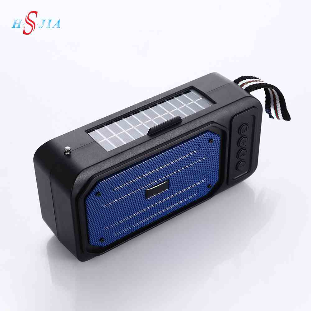 HS-3400 Newest Solar Charging wireless speaker music Player FM Radio Outdoor