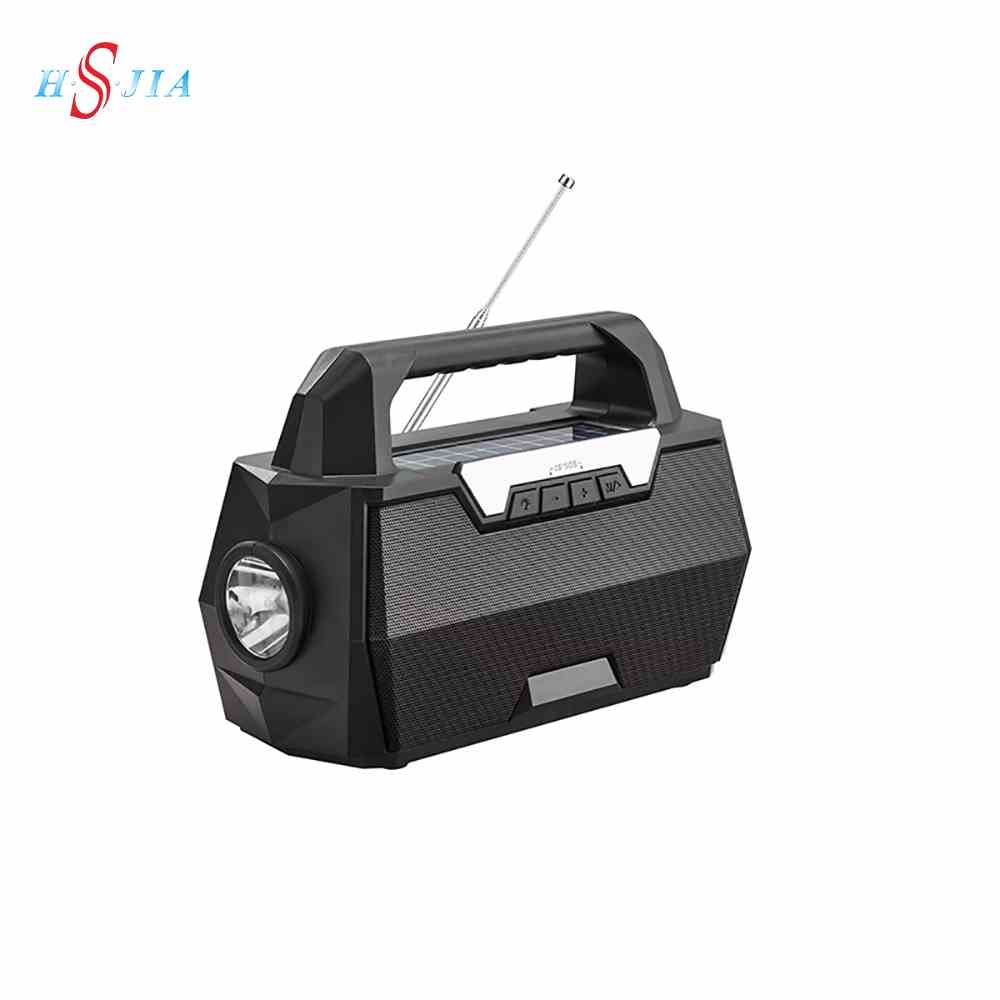 HS-3403 Original factory Solar panel speaker rechargeable battery portable