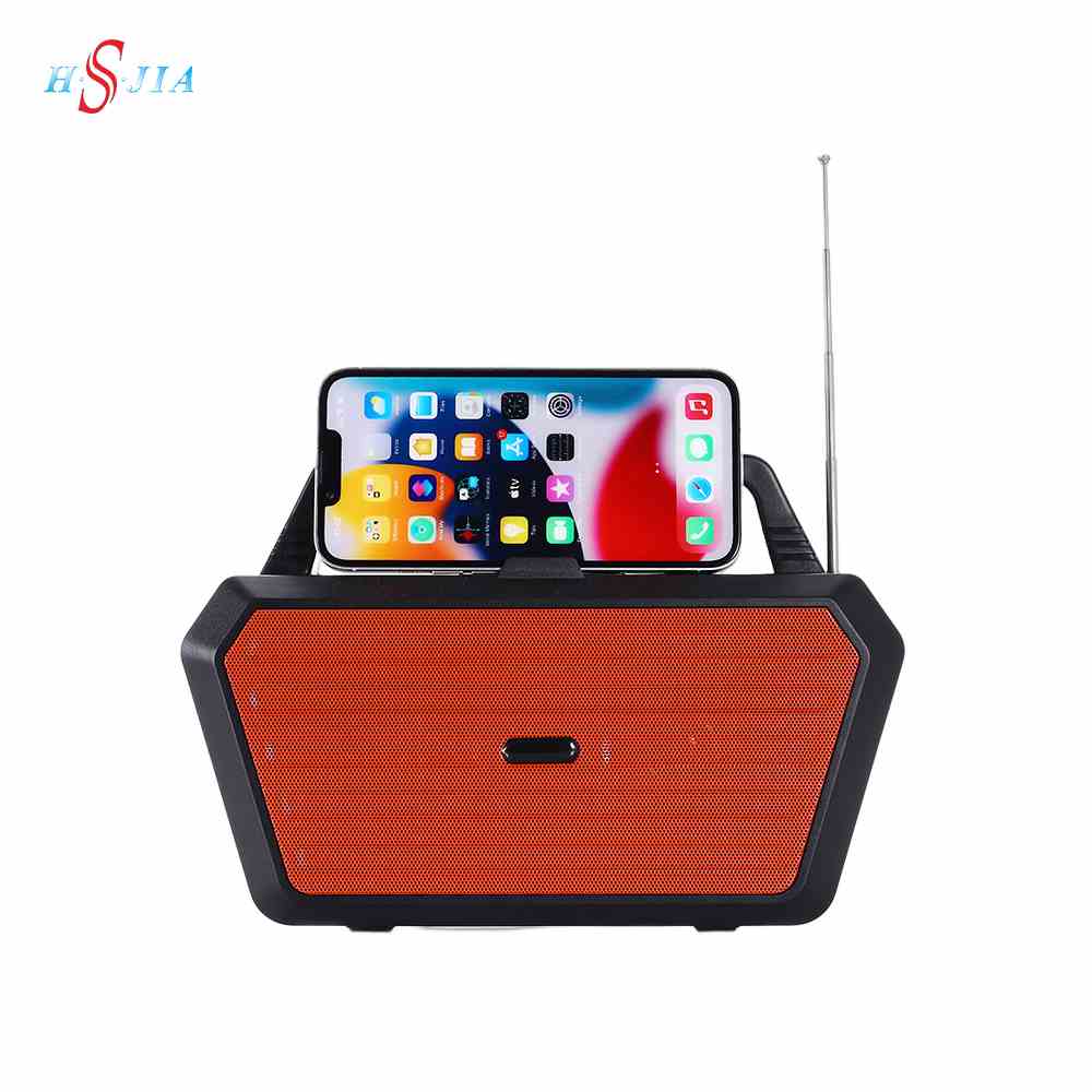 HS-3430 Solar Panel Bluetooth Speaker with Solar Light Outdoor Radio USB Player