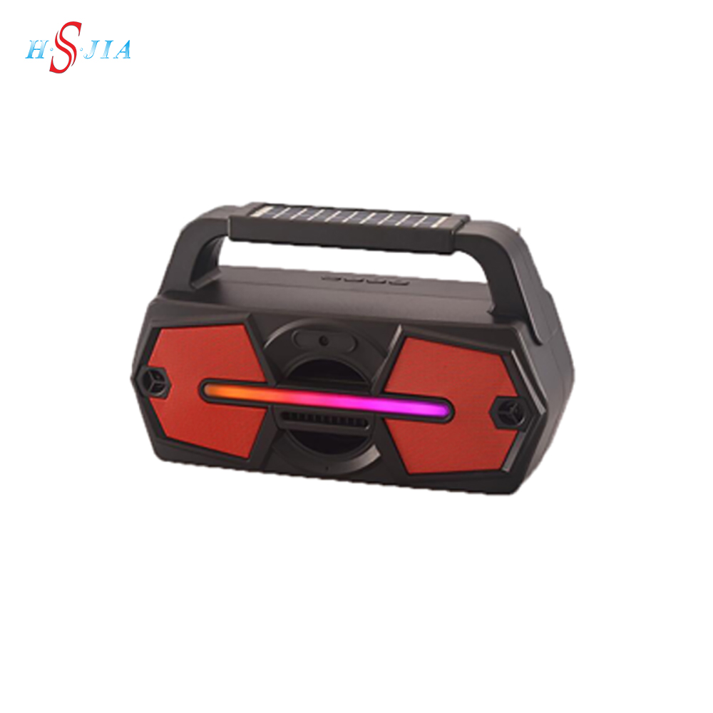 HS-3539 Solar panel wireless outdoor Speaker Fm Radio stereo Speaker with Disco