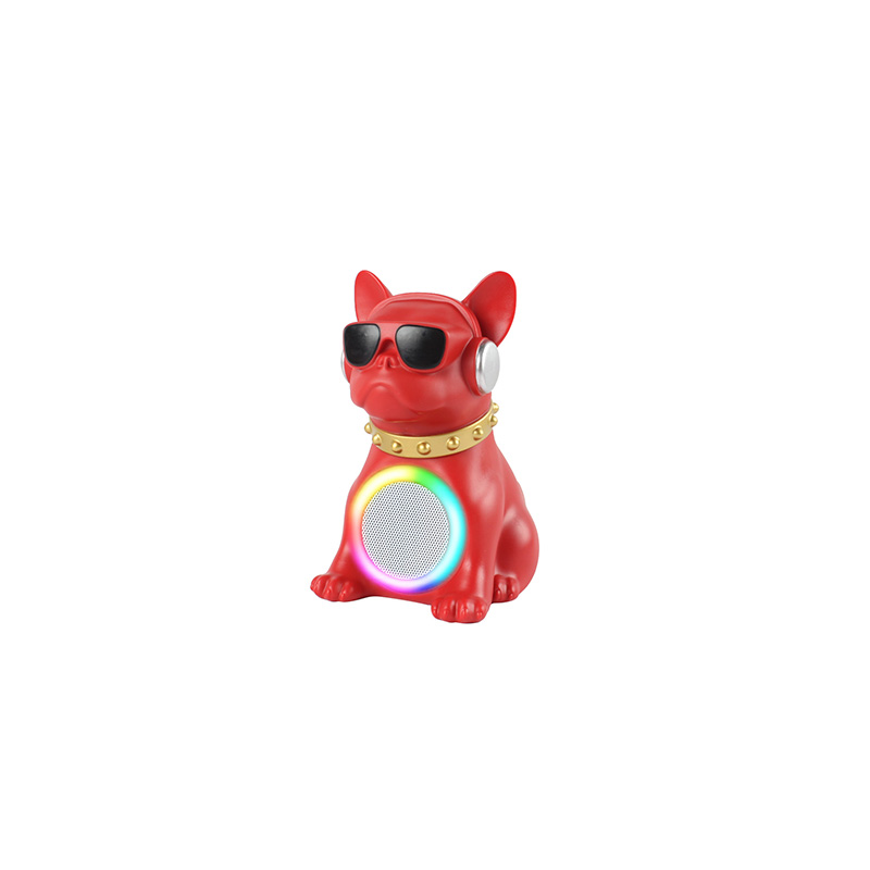 Best Selling Cartoon Speaker Cute Bulldog Rgb Light Bt Speaker for Kids Birthday