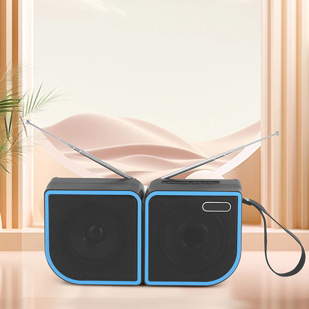 HS-3813 New Coming dual antenna portable loud woofer stereo active speaker
