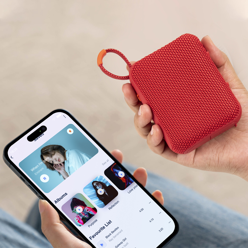 Fabric Portable Mini Active wireless speaker music player Usb outdoor speaker