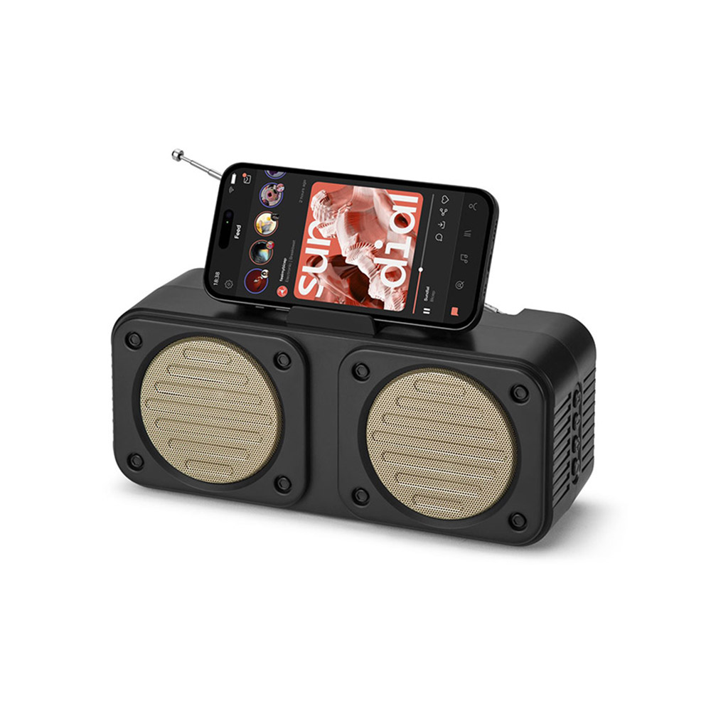 HS-3842 Latest Bluetooth stereo Speaker with usb/tf mobile holder music player