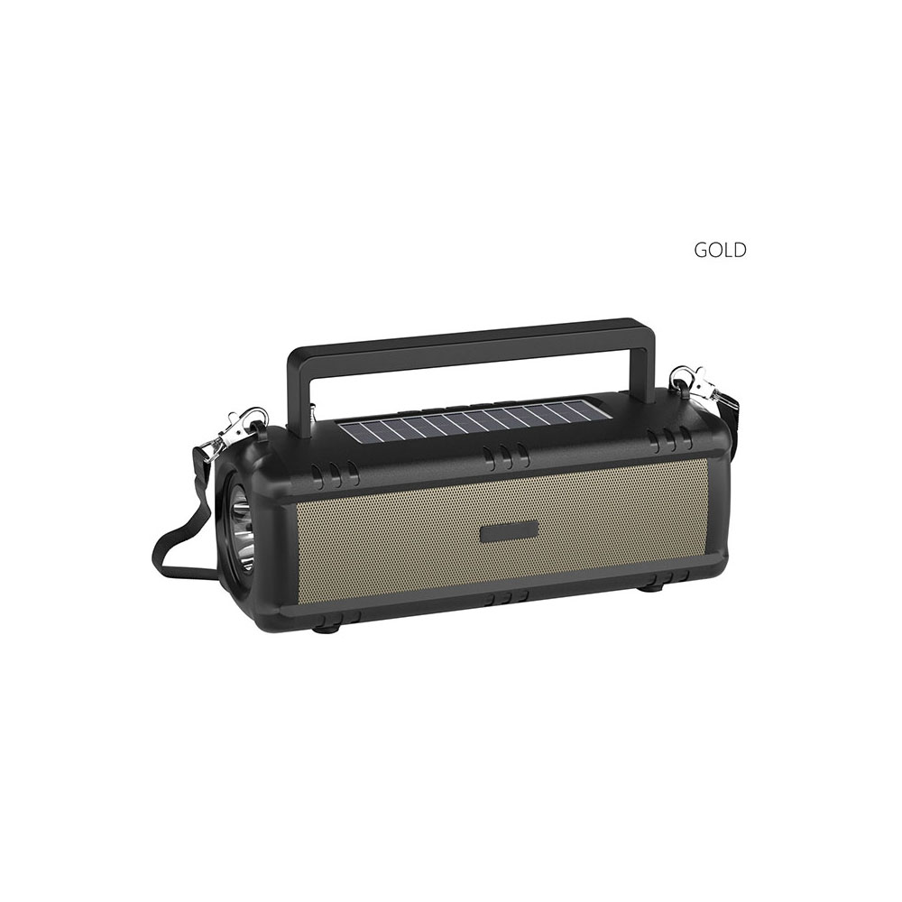 New Style solar panel outdoor Speaker flashlight usb receiver portable speaker