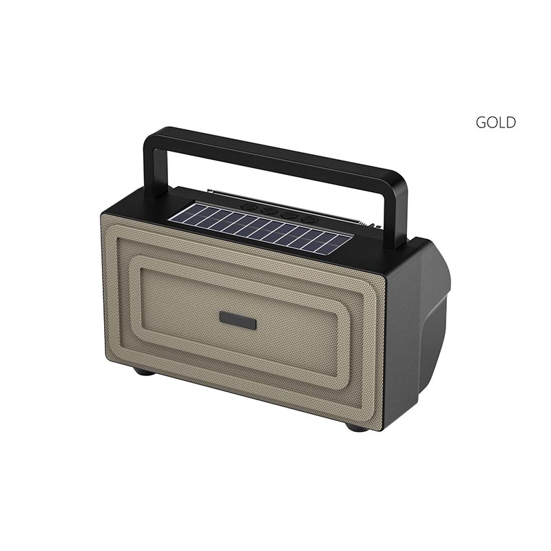 New Version usb speakers fm radio Solar powered Wireless Portable Speaker