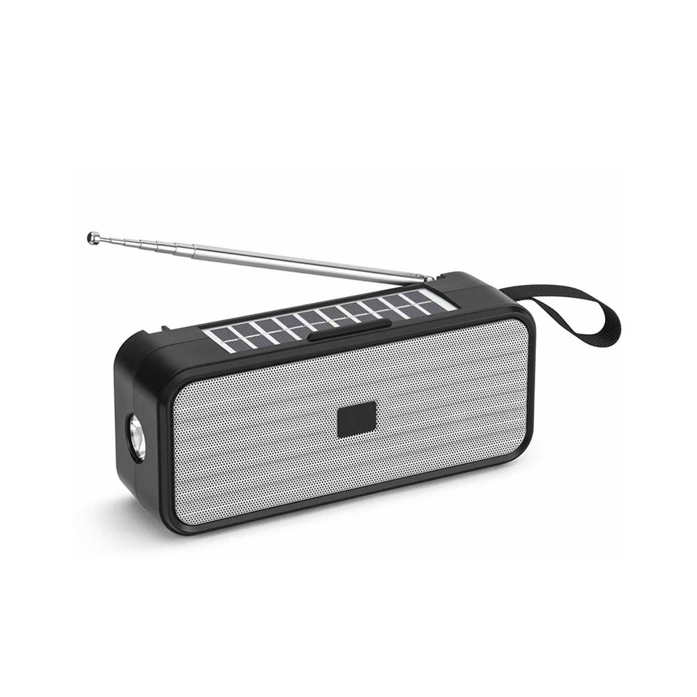 Original dual Solar powered speaker stereo woofer active speaker with Fm Radio