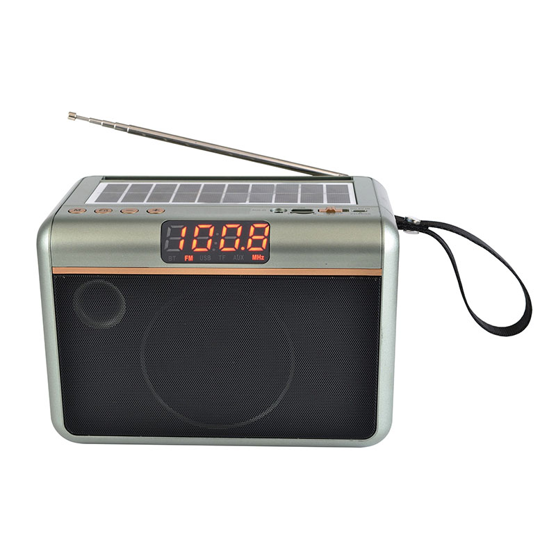 New Creative Solar charging Bluetooth speaker Outdoor LED light display speaker
