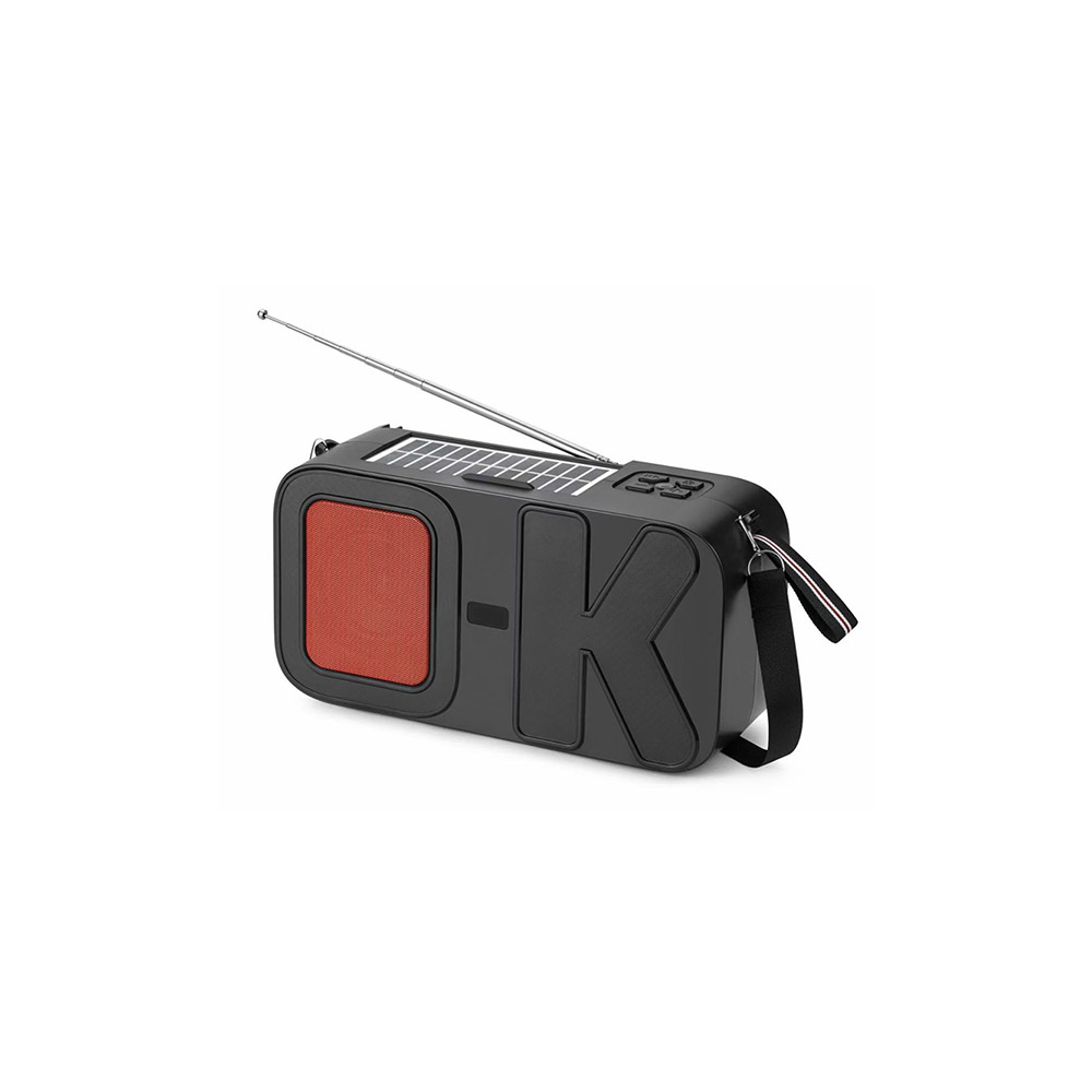 Factory Direct Fm antenna Radio subwoofer speaker solar powered portable speaker