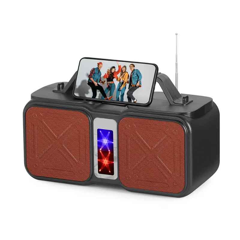 Hot Selling Portable Stereo Woofer Speaker Bass Wireless Speakers with Fm Radio