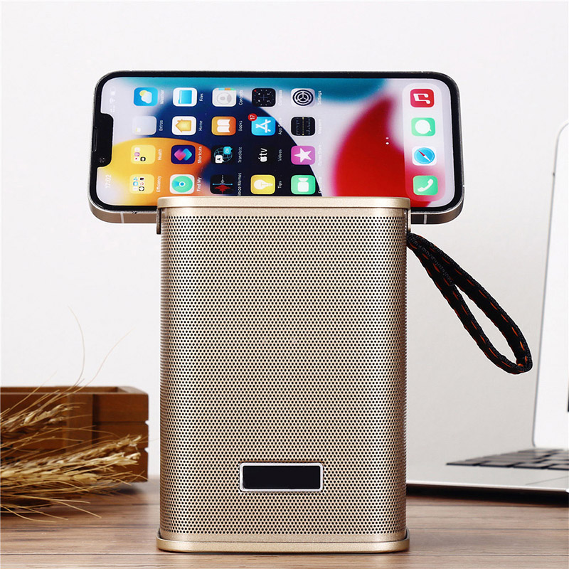 New Model Fm Radio Speaker Mobile Holder Music Player Stereo Bluetooth Speakers