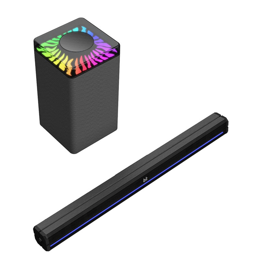 TV speaker soundbar home theater system aux input with Disco light