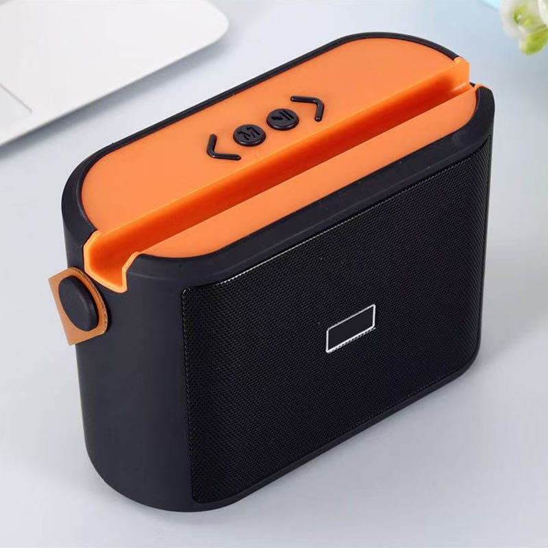 New Style clear stereo sound blue tooth mini Speaker with mobile phone holder