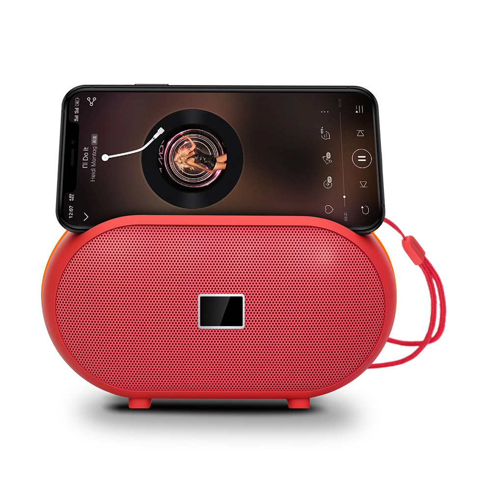Hot Selling solar powered outdoor Speaker fm radio Speaker with mobile holder