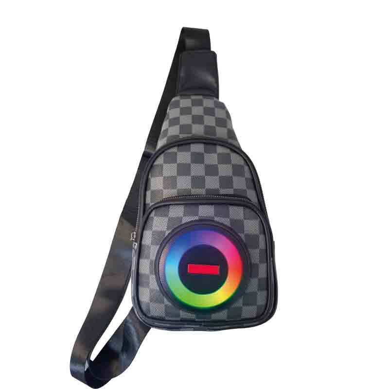  Shoulder Bag Bluetooth Speaker colorful rgb light music player karaoke Speaker