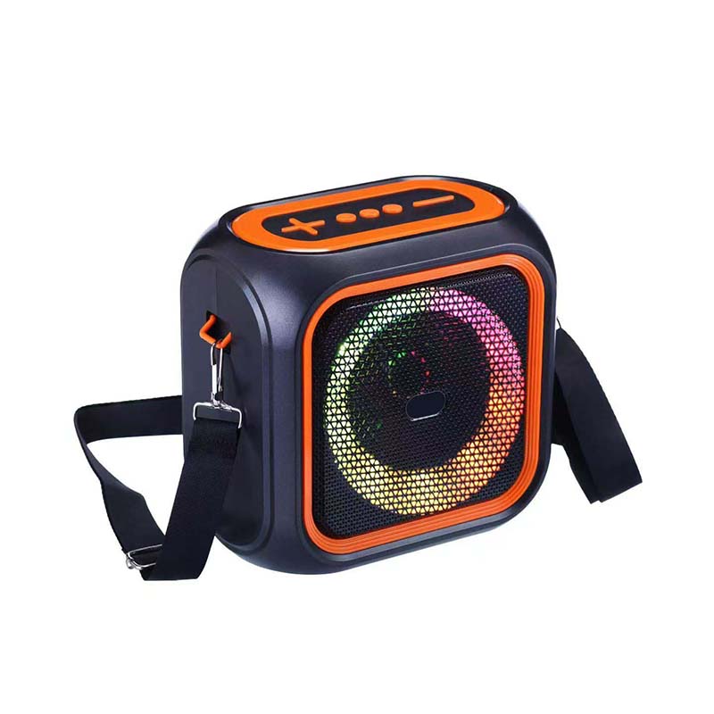 New colorful Rgb light wireless Speaker fm radio solar energy outdoor Speaker